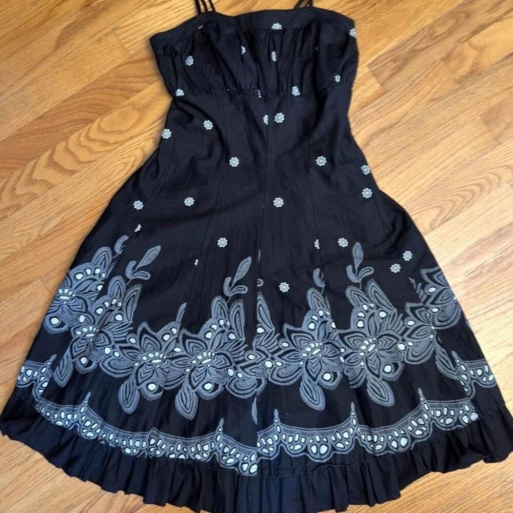 Black Floral Paisley Sundress